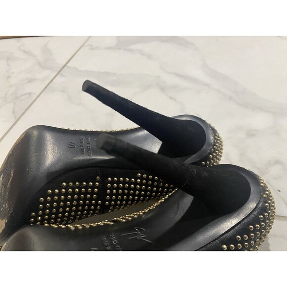 Giuseppe Zanotti Womens Studded Platform Stiletto Heel Leather Black Size 9 - Picture 6 of 12